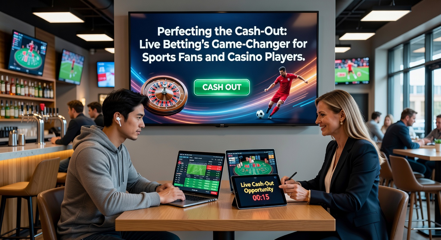 Close-up of a betting app interface showing a cash-out button glowing green during a live soccer match, with odds fluctuating in real-time