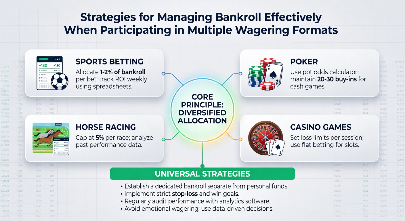 Dashboard interface displaying real-time bankroll metrics across sports betting, casino, and prediction market categories